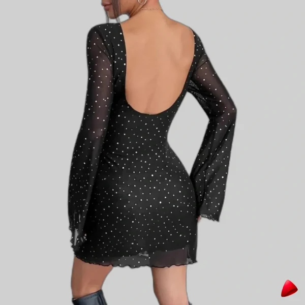Robe Paillettes Travesti robe paillettes, image principale, conçue pour morphologie homme féminisé