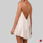 Robe Satin Travesti robe satin chaîne, vue 3