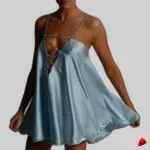 Robe Satin Travesti robe satin chaîne, vue 6