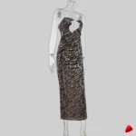 Robe Zèbre Travesti robe zèbre longue, vue 4