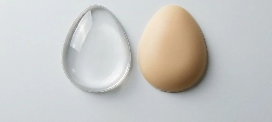 Silicone ou mousse : deux prothèses mammaires côte à côte — Amenzia