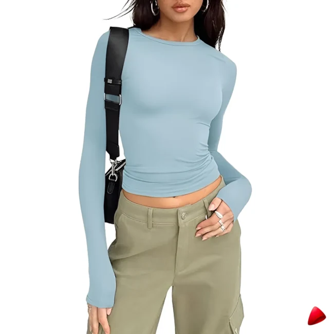 T-shirt Slim Travesti t-shirt slim manches longues, vue 3