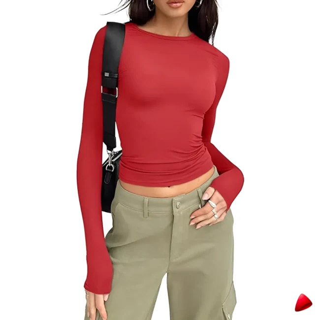 T-shirt Slim Travesti t-shirt slim manches longues, vue 4