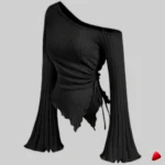 Top Asymétrique Travesti top asymétrique trompette, vue 4