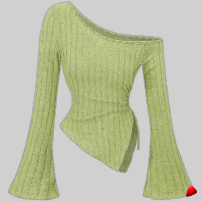 Top Asymétrique Travesti top asymétrique trompette, vue 5