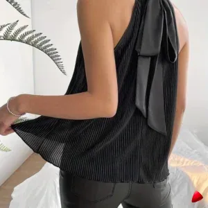 Top Halter Plissé Travesti top halter plissé, vue 2