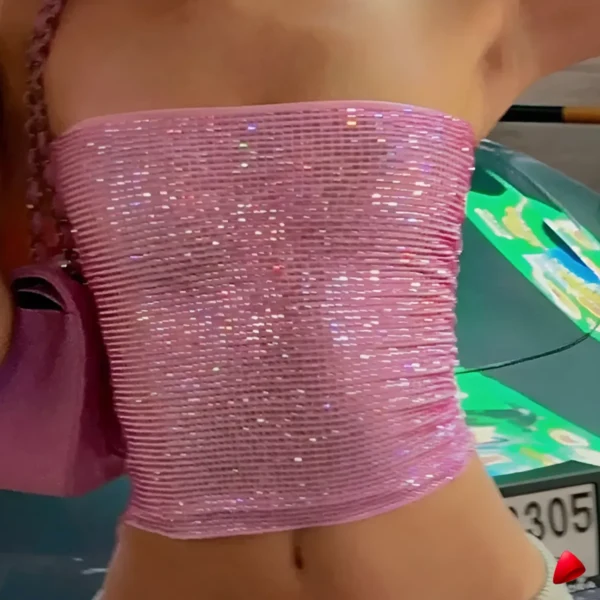 Top Sequins Travesti top sequins, vue 2