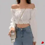 Top Tube Travesti top tube off shoulder, image principale, conçue pour morphologie homme féminisé