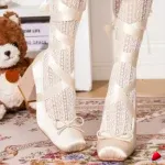Ballerine Travesti Mary Janes Ruban Croise Talon Bloc Retro - galerie