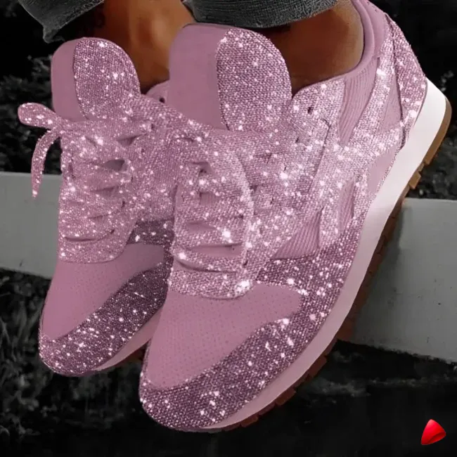 Basket Travesti Bling Strass Maille Plateforme Multi Coloris - galerie