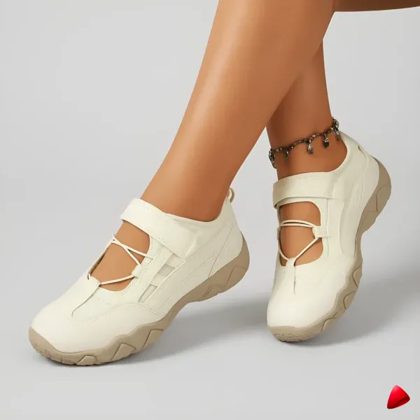 Basket Travesti Maille Bride Elastique Sport Plateforme Confort - image principale