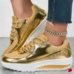Basket Travesti Metallisee Plateforme Strass Sport Confort - galerie