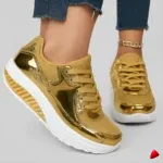 Basket Travesti Metallisee Plateforme Strass Sport Confort - image principale