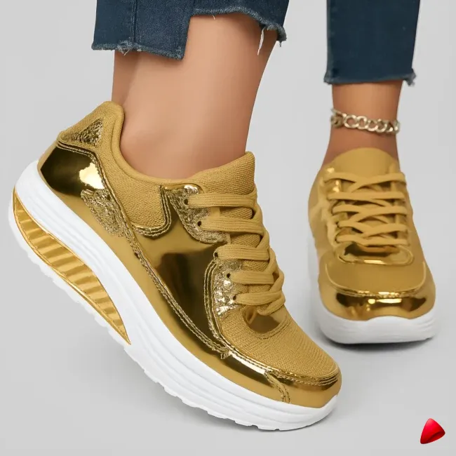 Basket Travesti Metallisee Plateforme Strass Sport Confort - image principale