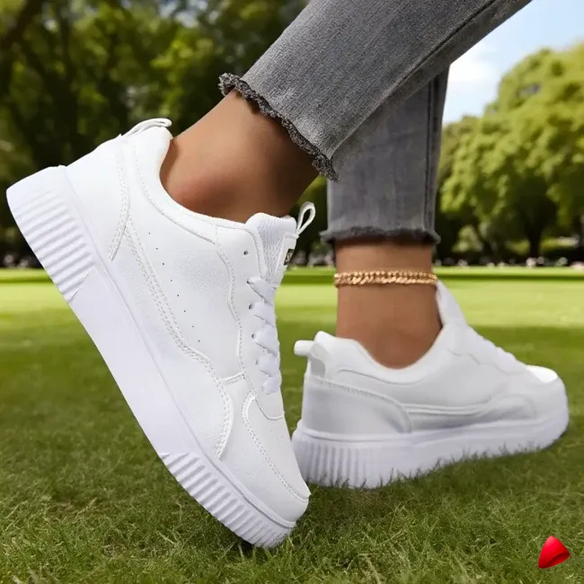 Basket Travesti Plateforme Lacets Casual Sport Multi Coloris - galerie