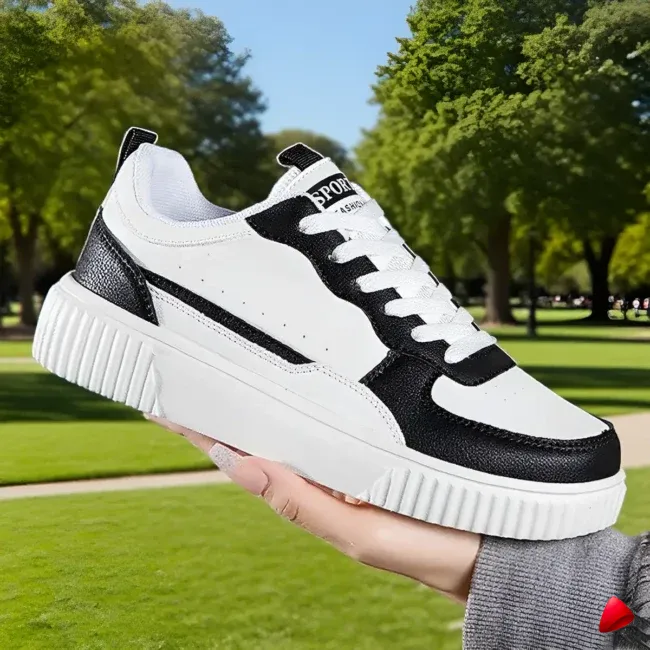 Basket Travesti Plateforme Lacets Casual Sport Multi Coloris - galerie