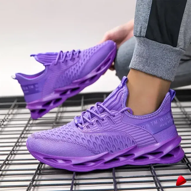 Basket Travesti Slip-On Maille Vague Sport Multi Coloris - galerie