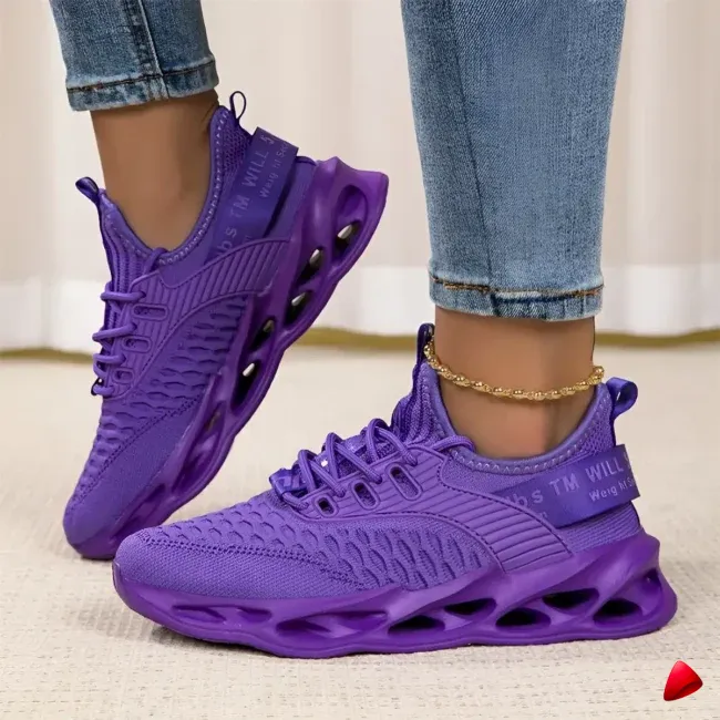 Basket Travesti Slip-On Maille Vague Sport Multi Coloris - galerie