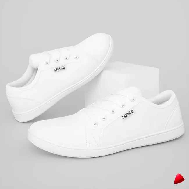 Basket Travesti Toile Lacets Casual Sport Grande Pointure - image principale