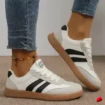 Basket Travesti Vintage Semelle Gum Bandes Laterales Retro - galerie