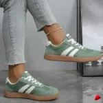 Basket Travesti Vintage Semelle Gum Bandes Laterales Retro - galerie