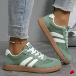 Basket Travesti Vintage Semelle Gum Bandes Laterales Retro - galerie