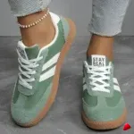 Basket Travesti Vintage Semelle Gum Bandes Laterales Retro - galerie