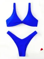Bikini Travesti Triangle Cravate Push Up Brésilien Cordons — galerie