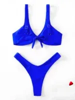 Bikini Travesti Triangle Cravate Push Up Brésilien Cordons — galerie