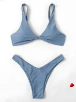 Bikini Travesti Triangle Cravate Push Up Brésilien Cordons — galerie