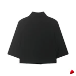 Blazer Crop Travesti Manches Courtes Spring Cropped - galerie