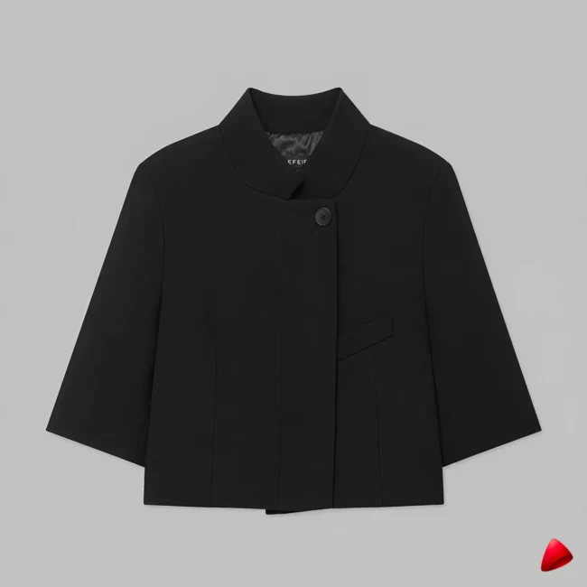Blazer Crop Travesti Manches Courtes Spring Cropped - image principale