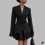 Blazer Dentelle Travesti Cintré Manches Longues — image principale