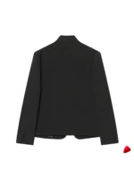 Blazer Travesti Stand Collar Boutons Commute Daily — galerie