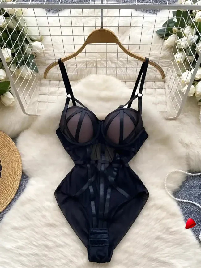 Body Corset Travesti Mesh Slim Sculptant Bonnets Armés — galerie