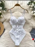 Body Corset Travesti Mesh Slim Sculptant Bonnets Armés — galerie
