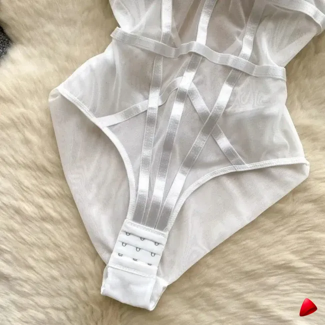 Body Corset Travesti Mesh Slim Sculptant Bonnets Armés — galerie
