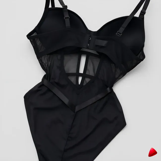 Body Corset Travesti Mesh Slim Sculptant Bonnets Armés — image principale