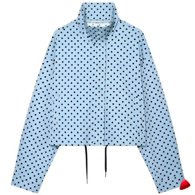 Bomber Pois Travesti Crop Oversized Demi-Saison — galerie