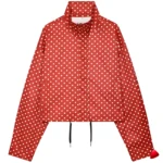 Bomber Pois Travesti Crop Oversized Demi-Saison — galerie
