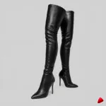 Botte Travesti Cuissarde Au-Dessus Genou Talon Haut Grande Pointure - image principale