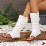 Botte Travesti Western Cowboy Bout Pointu Brode Talon Bloc - galerie