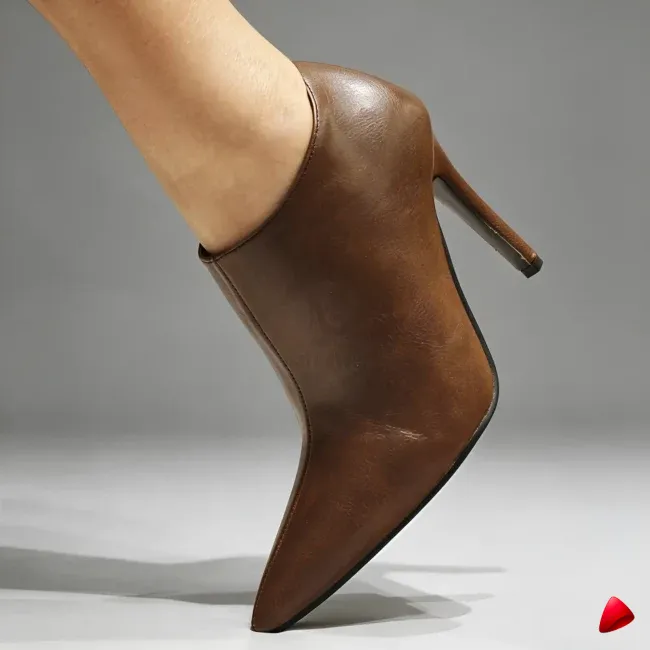 Bottine Travesti Talon Aiguille 10cm Bout Pointu Grande Pointure — galerie