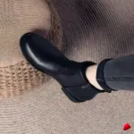 Bottine Travesti Talon Bas Fermeture Eclair Mi-Cheville - galerie