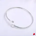 Bracelet Bras Travesti Gouttelette Or Manchette Ouvert Reglable - galerie