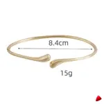 Bracelet Bras Travesti Gouttelette Or Manchette Ouvert Reglable - galerie