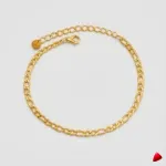 Bracelet Cheville Travesti Rolo Forcat Or Acier Premium - image principale