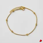 Bracelet Cheville Travesti Snake Boules Metalliques Or - image principale