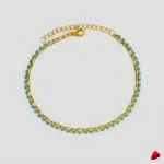 Bracelet Cheville Travesti Snake Plat Or Acier Premium - image principale