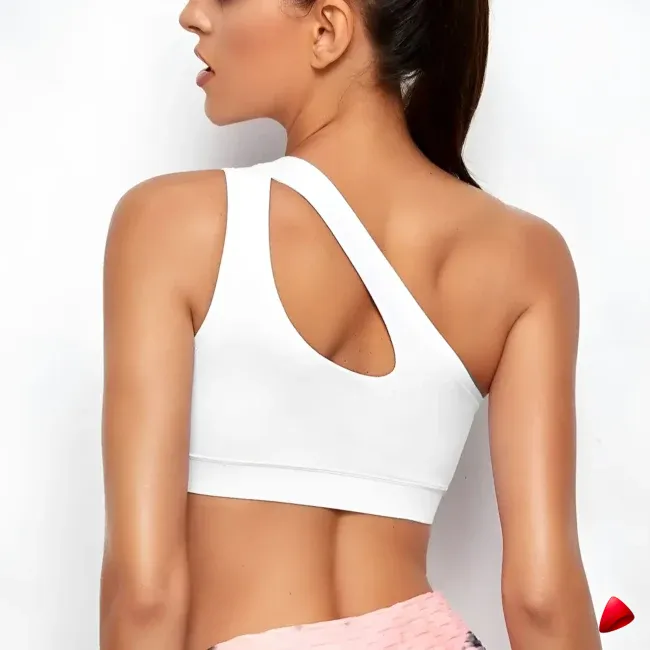 Brassière Sport Travesti Asymétrique One Shoulder Push-Up — galerie
